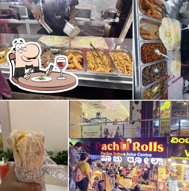 Food at Pachu rolls
