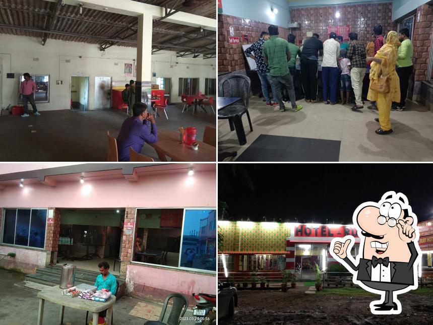 The interior of Raaj Hotel