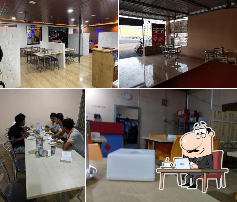 The interior of Chetan Dhaba