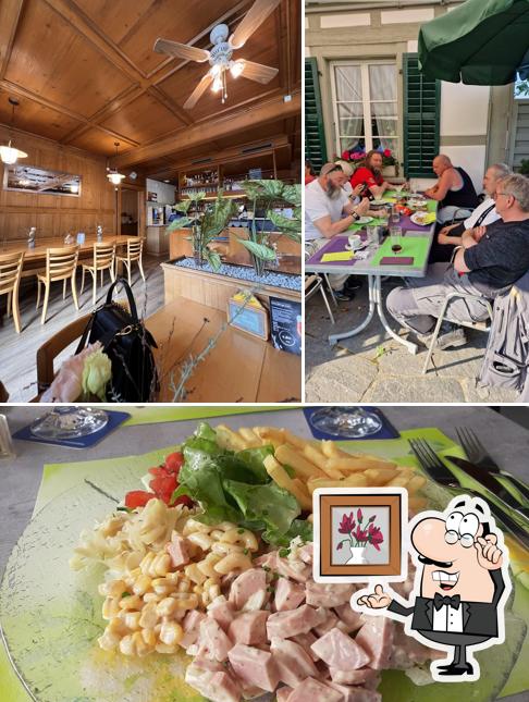 Gasthof Traube Mühleberg si caratterizza per la interni e cibo