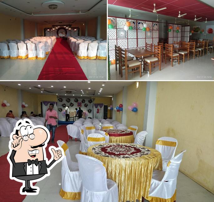 The interior of Sadhana Pure Veg