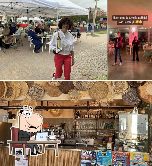 Siediti a un tavolo di Toso Beach Bar