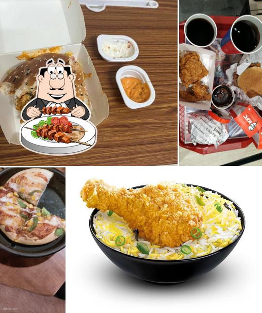 Fried chicken at KFC