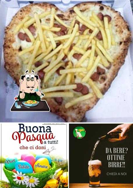 La foto della cibo e birra di Pizza jet