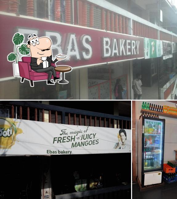 The interior of Ebas Bakery