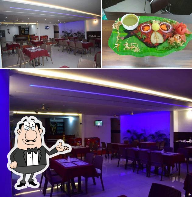 This is the photo depicting interior and food at Sagar Multicuisine Restaurant Kalasa