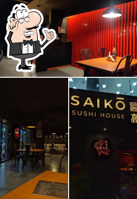 The interior of Saiko Sushi House