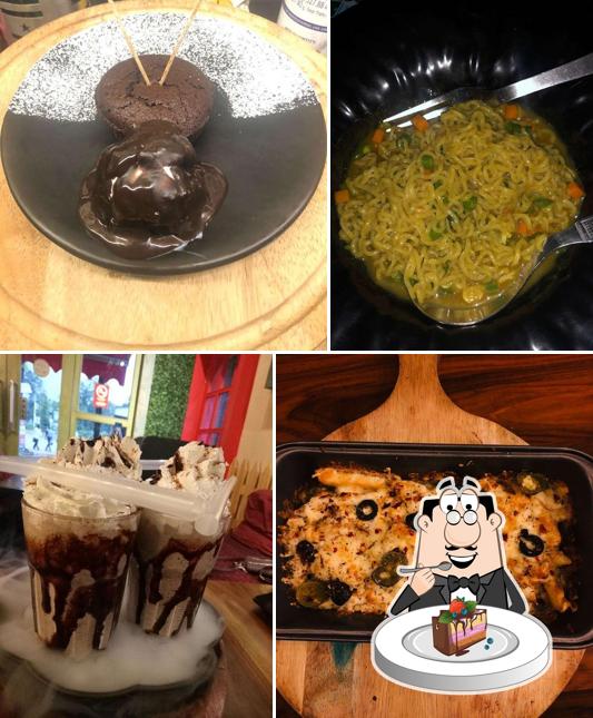Chocolate cake at Cafe Selfie Land