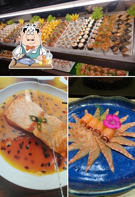 Salmão grelhado em Tojô