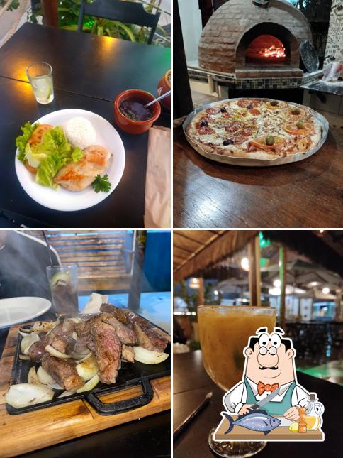 Salmão grelhado em Bamboo