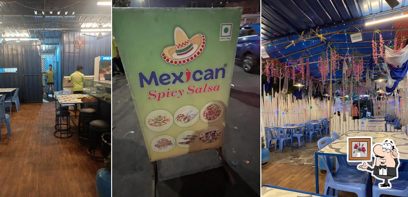 Take a seat at one of the tables at Mexican Spicy Salsa