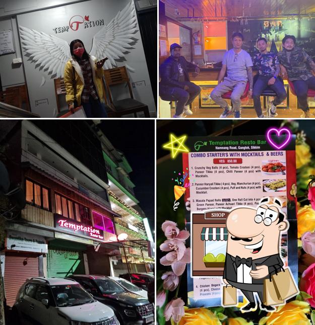 The exterior of Temptation Restro Bar