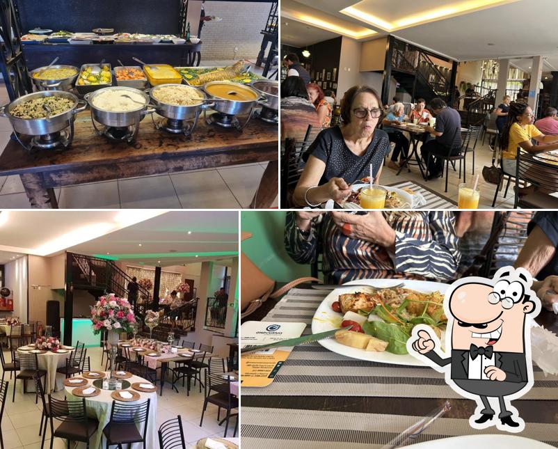 O interior do Restaurante Casa Amarela