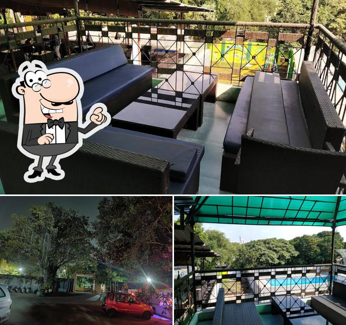Enjoy the view at the outside area of The Officer's Club