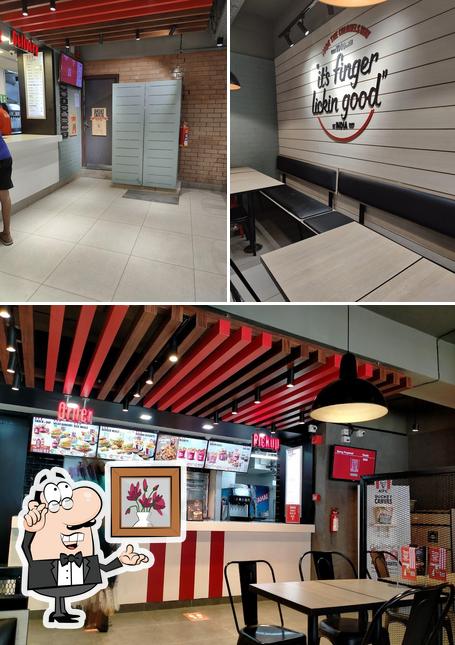 The interior of KFC