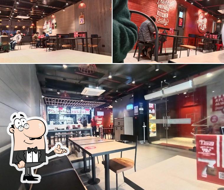 The interior of KFC