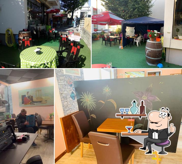 Gli interni di Café Bar la Romaine