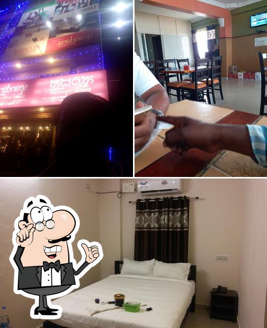The interior of Hotel Spandana & Lodging