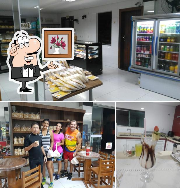 O interior do Panificadora Pão Francês