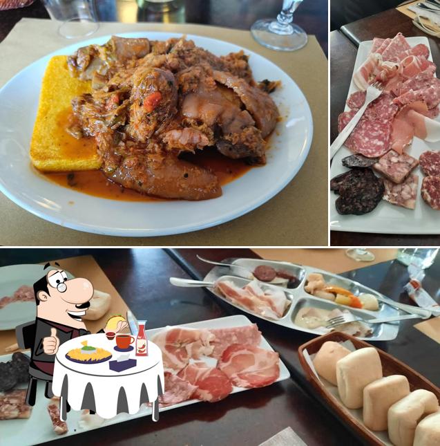 Piatto di formaggi al Trattoria il Barcé