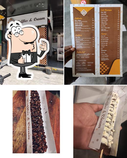 Waffles and Cream Belgian Waffles Waffle Dessert Authentic Belgian