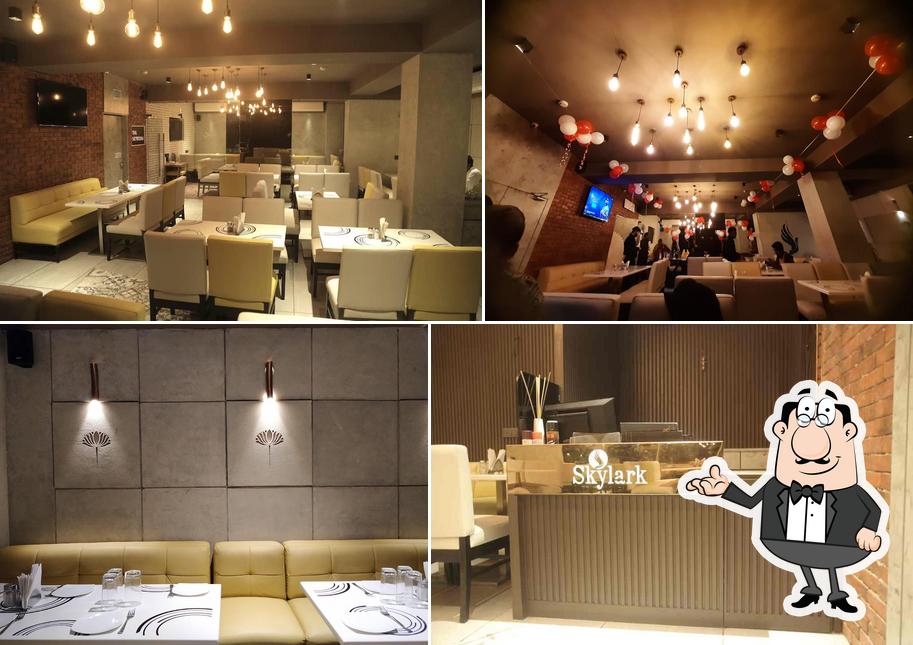 The interior of Skylark Restaurant