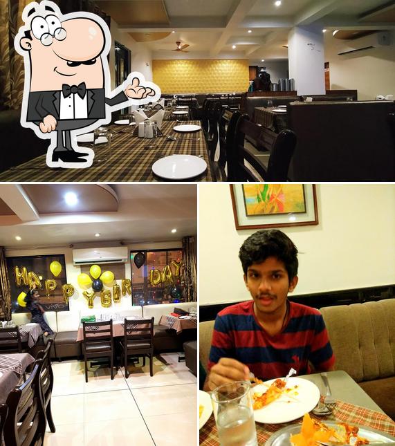 The interior of Hotel Sandeep, Family Restaurant and Bar, Deluxe Room's