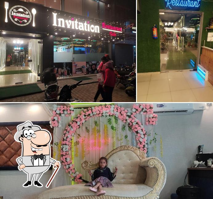 The photo of exterior and food at Invitation Restaurant
