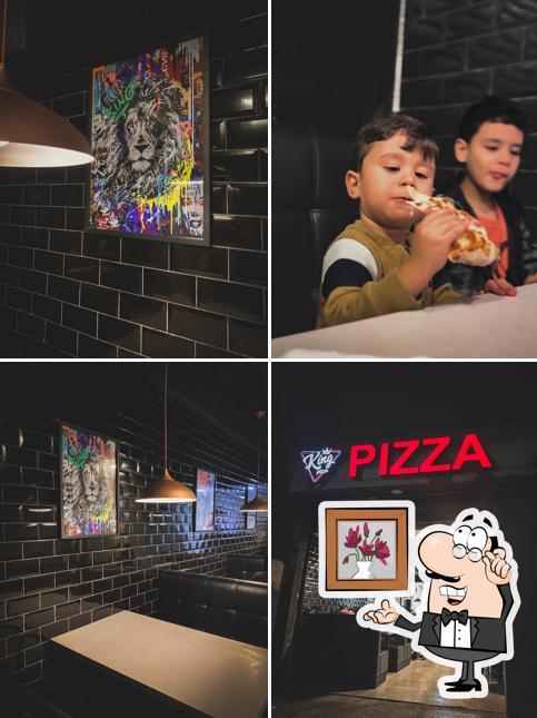 O interior do King Pizza