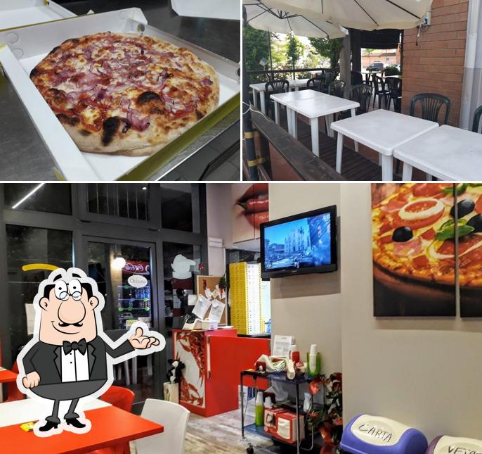 Questa è la immagine che presenta la interni e pizza di Peperoncino