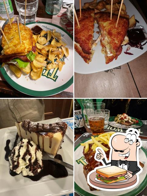 Toast al formaggio al Wolf Irish Pub