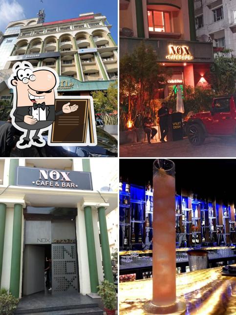 The exterior of Nox Cafe & Bar