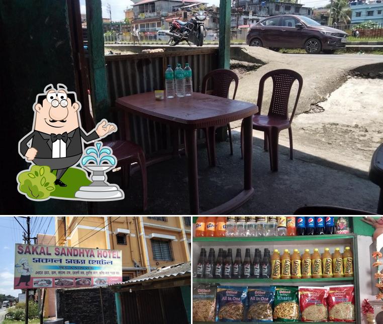 This is the picture displaying exterior and food at Swaad Sweets And Snacks