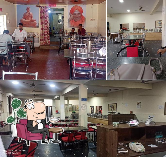The interior of The Andhra Bhojanam