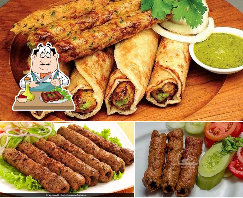 Order meat dishes at Abid Fast food