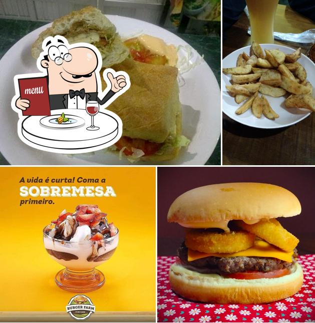 Platos en Burger Farm