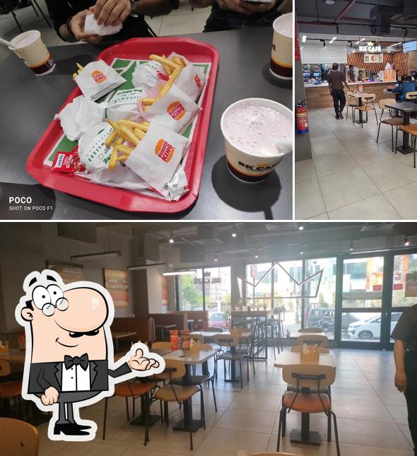 The interior of Burger King
