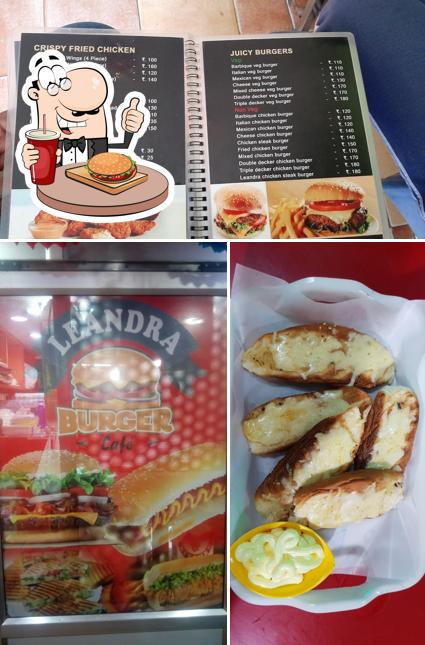 Order a burger at Le' andra