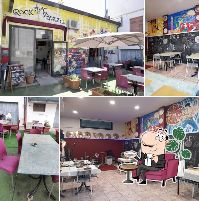 Gli interni di Rock'in Pizza