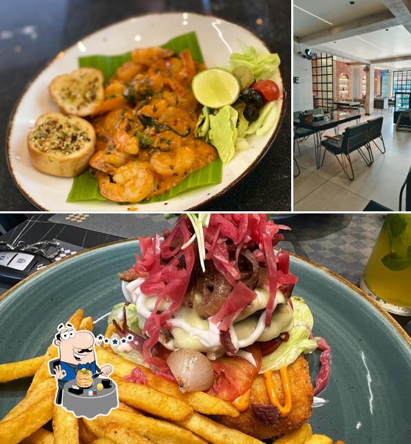 The picture of food and interior at Slash Resto Cafe