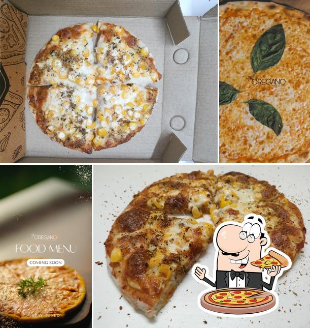 Get pizza at The' Oregano