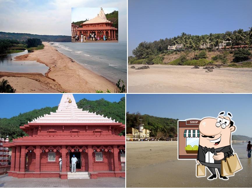 The exterior is an important feature of Ganpatipule Beach