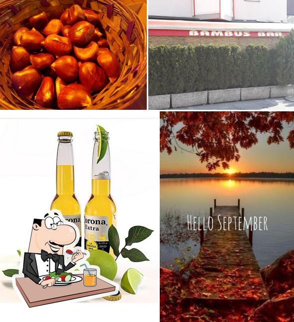 La cibo e esterno del ristorante