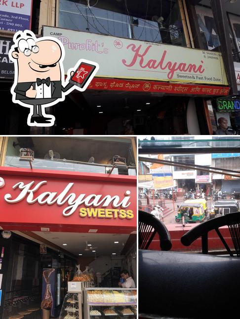 The exterior of Kalyani Sweets & Fast Food Zone- Samadevi galli