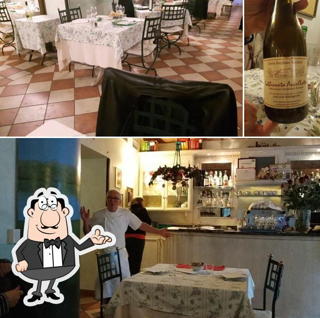 La interni e vino del ristorante