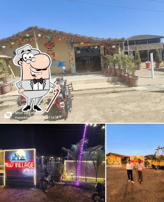 The exterior of Mud village restro