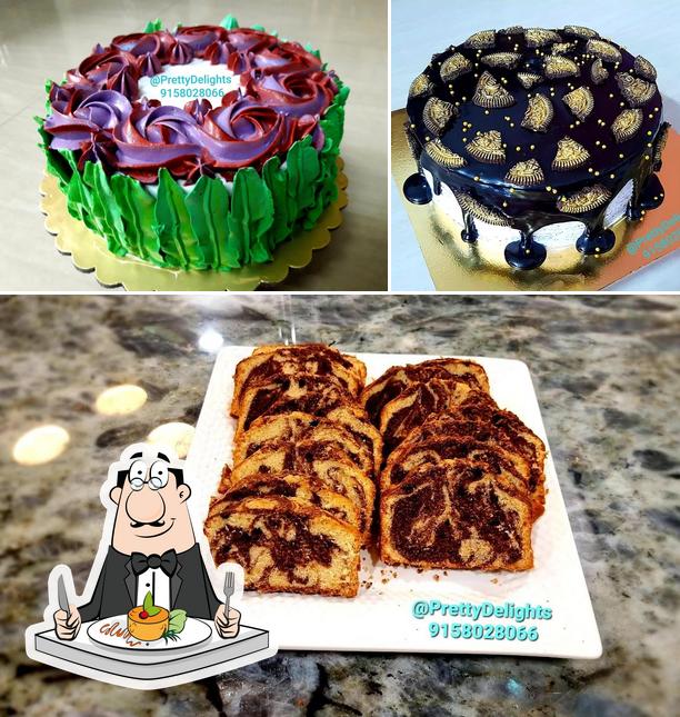 Among various things one can find food and interior at Pretty Delights