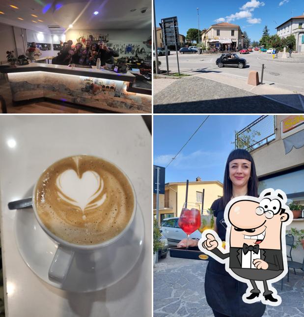 Questa è la foto che raffigura la interni e cibo di Bar Dell' Angolo di Spello