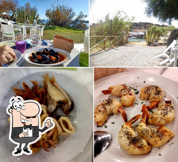 Questa è la immagine che raffigura la interni e cibo di BAIA D'ARGENTO SEA & FOOD - RISTORANTE CONTROCORRENTE