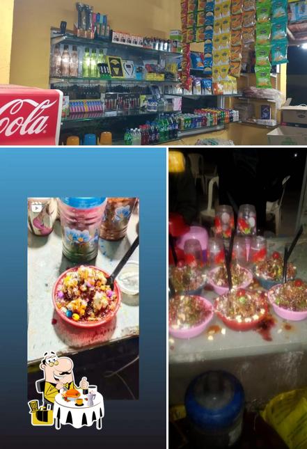 This is the image depicting food and interior at Govadiyo village restaurant